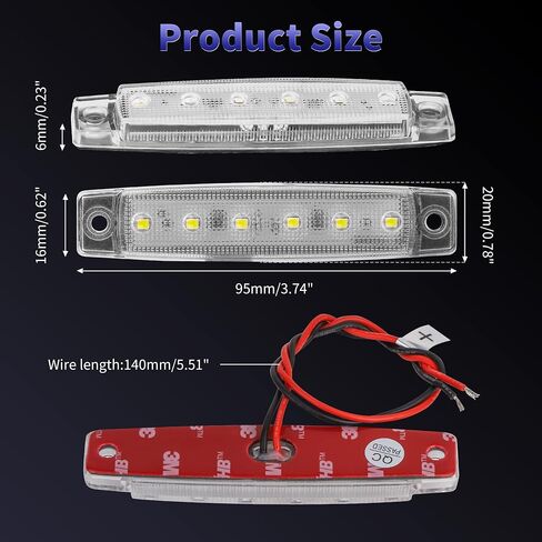 RVZONE Marine Led Boat Lights, Boat Interior Lights Night Fishing Lights 12V Waterproof Marine Boat Lights for Pontoon Boat Yacht Fishing Kayak Lights Cockpit Light (4 Pcs White) in Saudi Arabia