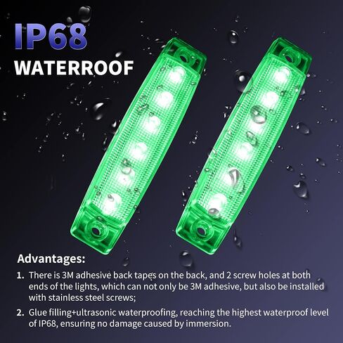 RVZONE Marine Led Boat Lights, Boat Interior Lights Night Fishing Lights 12V Waterproof Marine Boat Lights for Pontoon Boat Yacht Fishing Kayak Lights Cockpit Light (4 Pcs White) in Saudi Arabia