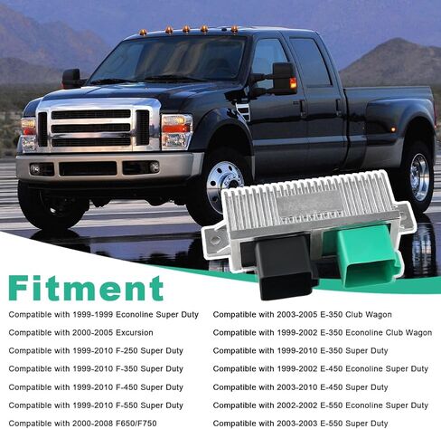 وحدة تبديل مرحل التحكم في توهج الديزل متوافقة مع Ford F250 F350 F450 E350 E450 E550 Super Duty Excursion 6.0L 6.4L 7.3L لاستبدال YC3Z12B533AA in Saudi Arabia