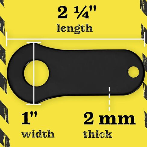 [6PK] شماعة جرس الدراجة النارية لسحر الحظ الجيد للدراجات النارية - شماعة جرس جريملين للدراجات النارية مع حلقة مقسمة - ملحقات دراجة نارية من الصلب لتأمين وحماية التميمة - 2 1/4 بوصة × 1 بوصة in Kuwait