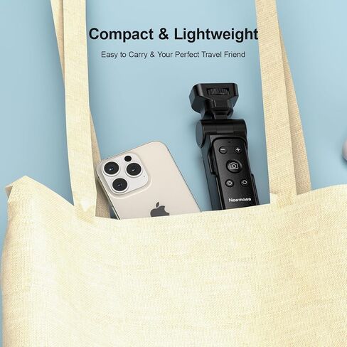 حامل ثلاثي مصراع الهاتف عن بعد من Newmowa، حامل ثلاثي قابل للطي مع جهاز تحكم عن بعد لاسلكي قابل للفصل لالتقاط صور فيديو iPhone/التكبير/تبديل العدسات، متوافق مع iPhone 6.1 بوصة (iOS 15 أعلاه) in Kuwait