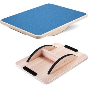 Yes4All 360 Degree Rotation Rocker Wooden Balance Board, Anti-Slip Wobble Board, Advanced Balance Training & Fitness Exercises