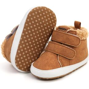 Baby Boys Girls Shoes Infant High-Top Ankle Sneakers Non-Slip Soft Sole Toddler Prewalker Newborn First Walkers Crib Shoes