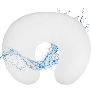 Hooyax Baby Waterproof Nursing Pillow Cover, Stretchy Nursing Covers for Breastfeeding Pillows, Adorable Infant Feeding Pillow Slipcover for Baby Boy and Girls (White)