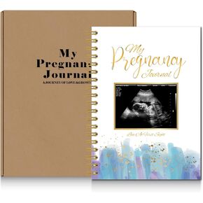 Pregnancy Journal Memory Book - 82 Pages Hardcover Pregnancy Book, Pregnancy Planner, Pregnancy Journals for First Time Moms, Baby Memory Book, Mom Book Diary (Blue Graffiti)
