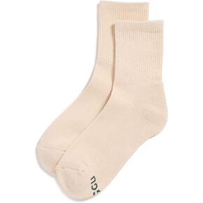BAGGU Ribbed Sock - Ecru - M/L