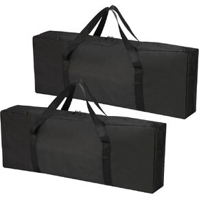PATIKIL 30.31"x5.12" Tripod Carrying Case, 2Pack Oxford Cloth Padded Tripod Bag with Handles for Light Stands Tripod Photography Accessories, Black