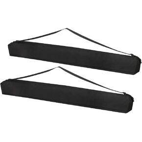 PATIKIL 58.27"x6.3" Tripod Carrying Case, 2Pack Oxford Cloth Padded Tripod Bag with Handles for Light Stands Tripod Photography Accessories, Black
