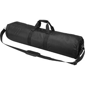 PATIKIL Tripod Carrying Case, 35.4" x 5.1" Heavy Duty Nylon Padded Tripod Bag with Adjustable Shoulder Straps and Handles for Light Stands Umbrellas Tripods Mic Speaker Stand, Black