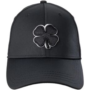 Black Clover Unisex Premium Clover 1 White/Black Fitted Golf Hat, Large/X-Large