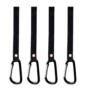 4Pack Stroller Hooks for Bags, Baby Trend Wagon Accessories, Universal Baby Stroller Hooks Clips for Hanging Bags and Shopping,Stroller Bag Hook (Black)