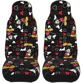 Cute Cartoon Character Car Accessories Durable Automotive Seat Covers Breathable Seat Covers Seat Protectors Fit for Most Car SUV Sedan and Truck(2pc) in Saudi Arabia
