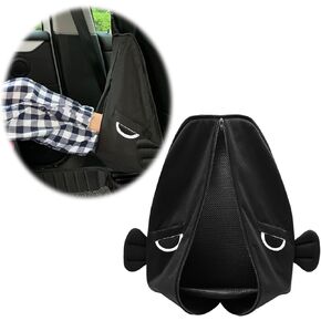 4-in-1 Footrest for Kids and Toddlers - Compatible with Car Seats, Portable Organizer, Seat Protector, and Travel Bag - Adorable Fish Design