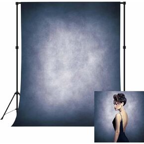 5x7ft Blue Abstract Photography Backdrop Headshot Portrait Background Photo Navy Blue Vintage Photography Backdrops for Portrait Photo Photo Backdrop Booth Backdrop Parties Background