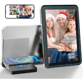 Digital Picture Frame, 10.1 Inch WiFi Digital Photo Frame with Wireless Charging for Phones, 1280x800 HD IPS Touch Screen Photo Frame Electronic,Share Photos/Videos Instantly via App from Anywhere
