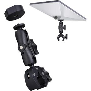 Aluminum Mount Camera Tripod Adapter Compatible with Starlink Mini Kit, Pole Clamp for RV Rack Mount, with 1/4" and 3/8" Connector