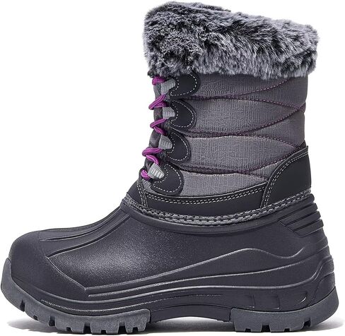 HOBIBEAR Women's Waterproof Winter Snow Boots Lightweight Anti-Slip Warm Outdoor Mid-Calf Booties in Kuwait