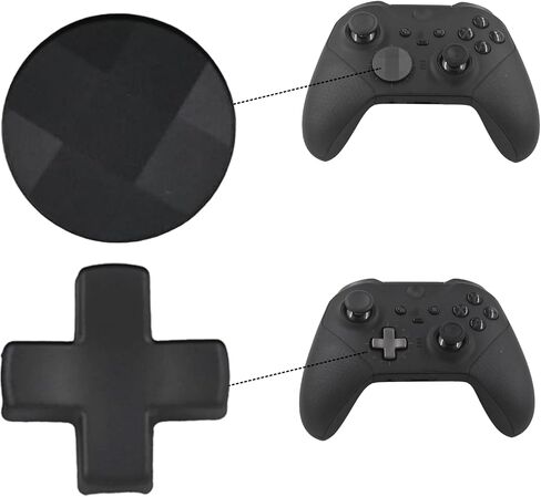 2 Pcs Metal D-pads for Xbox One Elite Series 2 ,Replacement Parts Directional Pad Kits for Xbox One Elite/Xbox One Elite Series 2/ Xbox Elite 2 Core Controller(Blue) in Saudi Arabia