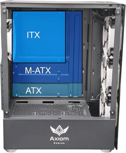 حقيبة ألعاب Nova Series C013 ATX Mid-Tower PC | إضاءة RGB مدمجة | الألواح الأمامية والجانبية من الزجاج المقسى | مراوح RGB مقاس 4 × 120 مم متضمنة | وحدة تحكم بالمروحة مع جهاز تحكم عن بعد | (أبيض) in Saudi Arabia