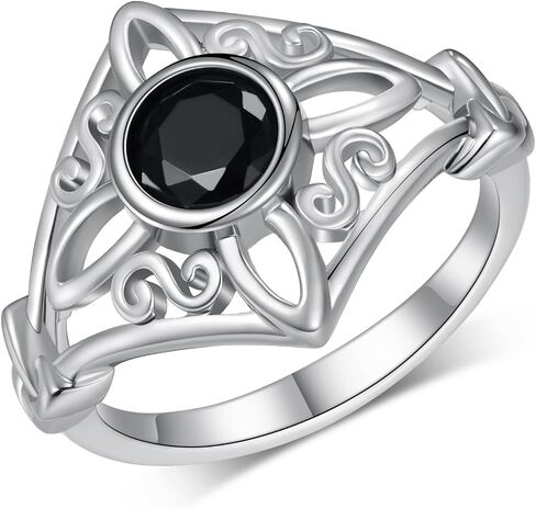 Witches Knot Ring Celtic Nudo de Bruja Plata 925 Original Sterling Silver Witch Knot Rings Irish Jewelry Gifts for Women in Saudi Arabia