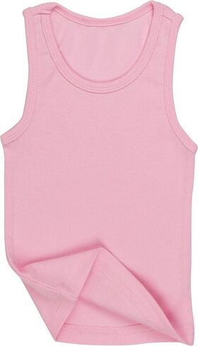 ToBeInStyle Kids Boys Girls Soft Lightweight Jersey Scoop Neck Tank Top in Kuwait