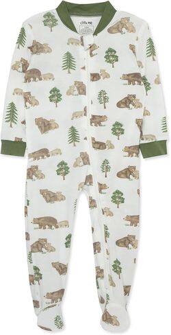 Little Me Clothes for Baby Boys' Zip Front Sleepwear Bodysuit, 12 Months - 24 Months in Saudi Arabia