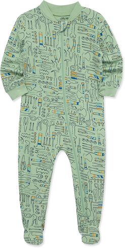 Little Me Clothes for Baby Boys' Zip Front Sleepwear Bodysuit, 12 Months - 24 Months in Saudi Arabia