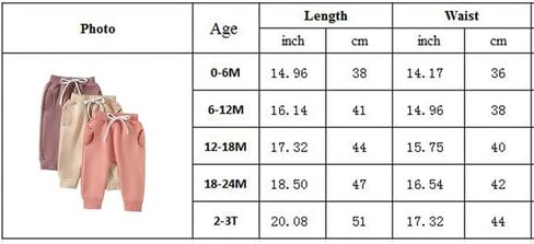 Karwuiio Toddler Baby Boys 3-Pack Pants Solid Color Elastic Waist Jogger Pants Kids Sweatpants in Saudi Arabia