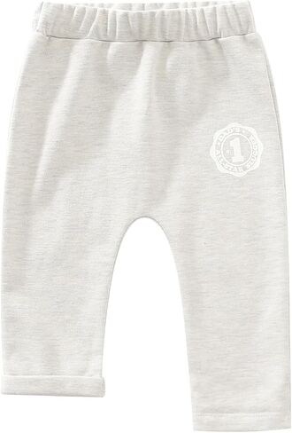 Baby Boys Cotton Pants with Slogan Print，3-Pack, 0-18 Months in Saudi Arabia