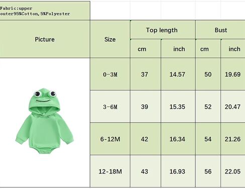 Newborn Baby Boy Girl Hoodies Cute Long Sleeve Sweatshirt Romper Jumpsuit Infant Fall Winter One Piece Outfit in Saudi Arabia