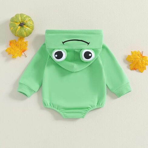 Newborn Baby Boy Girl Hoodies Cute Long Sleeve Sweatshirt Romper Jumpsuit Infant Fall Winter One Piece Outfit in Saudi Arabia
