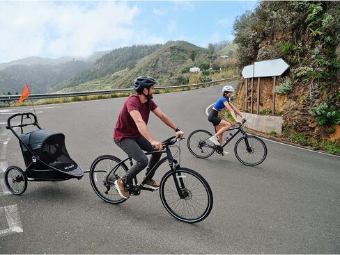 Baby Jogger City Prix Jogger x Bike Trailer - يمكن أن تتحول إلى مقطورة دراجة للأطفال in Kuwait