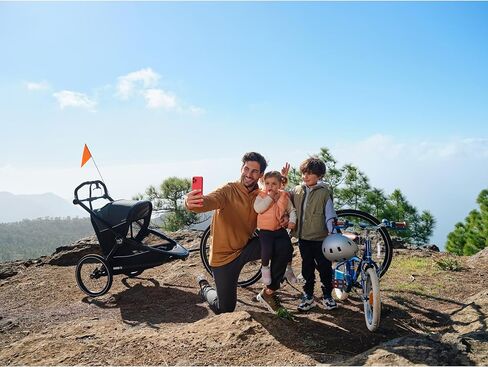 Baby Jogger City Prix Jogger x Bike Trailer - يمكن أن تتحول إلى مقطورة دراجة للأطفال in Kuwait