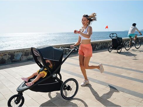 Baby Jogger City Prix Jogger x Bike Trailer - يمكن أن تتحول إلى مقطورة دراجة للأطفال in Kuwait
