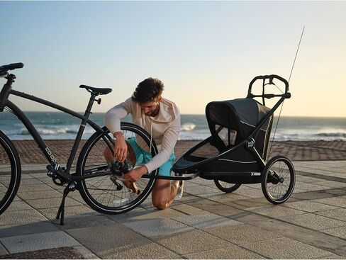 Baby Jogger City Prix Jogger x Bike Trailer - يمكن أن تتحول إلى مقطورة دراجة للأطفال in Kuwait