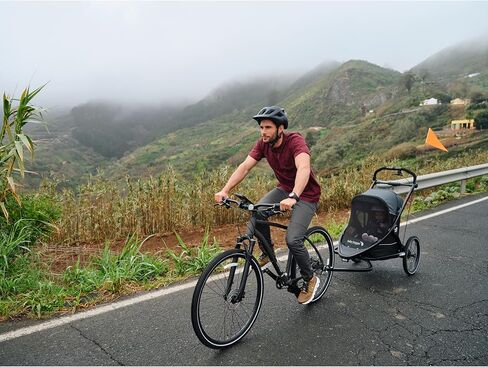 Baby Jogger City Prix Jogger x Bike Trailer - يمكن أن تتحول إلى مقطورة دراجة للأطفال in Kuwait