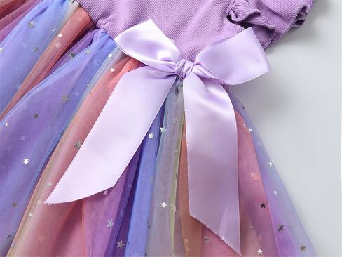 Niyage Girls Dress Tulle Tutu Toddler Ruffle Sleeveless Casual Princess Dresses in Saudi Arabia