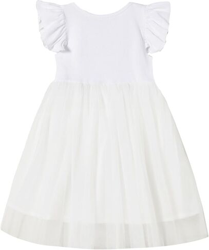 Niyage Girls Dress Tulle Tutu Toddler Ruffle Sleeveless Casual Princess Dresses in Saudi Arabia