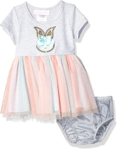 فستان توتو مصبوغ على شكل أرنب مزين بالترتر للفتيات الصغيرات من Bonnie Jean in Kuwait