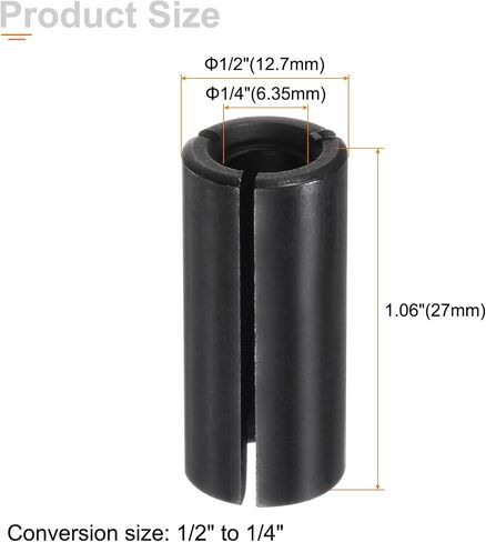 HARFINGTON 10 قطعة محول كوليت 1/2 "إلى 1/4" مطحنة القالب تشاك سائق محول CNC النقش بت راوتر محول لأداة آلة التصنيع باستخدام الحاسب الآلي in Saudi Arabia