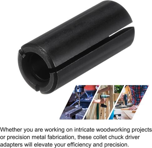 HARFINGTON 10 قطعة محول كوليت 1/2 "إلى 1/4" مطحنة القالب تشاك سائق محول CNC النقش بت راوتر محول لأداة آلة التصنيع باستخدام الحاسب الآلي in Saudi Arabia