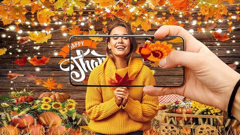 YYNXSY Thanksgiving Backdrop Fall Backdorp Thanksgiving Turkey Pumpkin Decoration Backdrop Autumn Banner Party Backdrops 7X5FT YY-2530 in Saudi Arabia