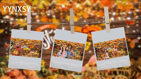 YYNXSY Thanksgiving Backdrop Fall Backdorp Thanksgiving Turkey Pumpkin Decoration Backdrop Autumn Banner Party Backdrops 7X5FT YY-2530 in Saudi Arabia
