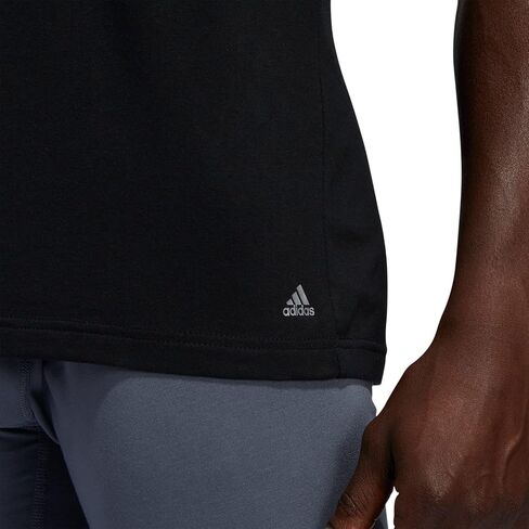 adidas Men's Stretch Cotton Crew Neck Undershirts (2-Pack), White/White, Small in Saudi Arabia