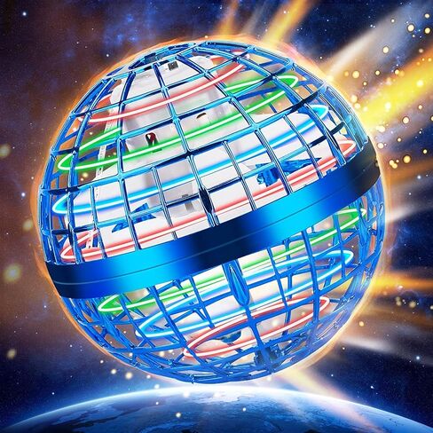 Flying Orb Ball – 2024 Upgraded Galaxy Boomerang Ball, LED Colorful Hover Ball Toy, Magic Spinning Flying Ball for or 6 7 8+ Year Old Boys Girls Indoor & Outdoor Fun Xmas Gifts (Blue) in Saudi Arabia