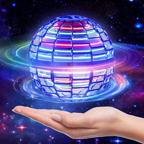 Flying Orb Ball – 2024 Upgraded Galaxy Boomerang Ball, LED Colorful Hover Ball Toy, Magic Spinning Flying Ball for or 6 7 8+ Year Old Boys Girls Indoor & Outdoor Fun Xmas Gifts (Blue) in Saudi Arabia
