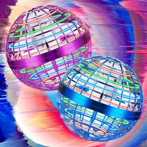 Flying Orb Ball – 2024 Upgraded Galaxy Boomerang Ball, LED Colorful Hover Ball Toy, Magic Spinning Flying Ball for or 6 7 8+ Year Old Boys Girls Indoor & Outdoor Fun Xmas Gifts (Blue) in Saudi Arabia