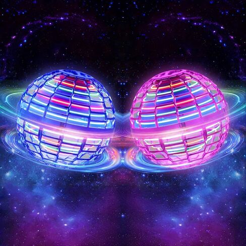 Flying Orb Ball – 2024 Upgraded Galaxy Boomerang Ball, LED Colorful Hover Ball Toy, Magic Spinning Flying Ball for or 6 7 8+ Year Old Boys Girls Indoor & Outdoor Fun Xmas Gifts (Blue) in Saudi Arabia