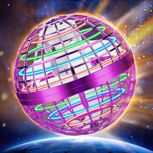 Flying Orb Ball – 2024 Upgraded Galaxy Boomerang Ball, LED Colorful Hover Ball Toy, Magic Spinning Flying Ball for or 6 7 8+ Year Old Boys Girls Indoor & Outdoor Fun Xmas Gifts (Blue) in Saudi Arabia