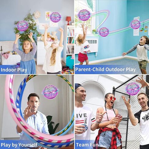 Flying Orb Ball – 2024 Upgraded Galaxy Boomerang Ball, LED Colorful Hover Ball Toy, Magic Spinning Flying Ball for or 6 7 8+ Year Old Boys Girls Indoor & Outdoor Fun Xmas Gifts (Blue) in Saudi Arabia